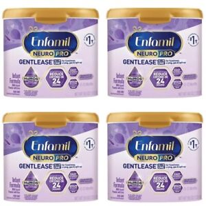 Enfamil NeuroPro Gentlease Powder Infant Formula 4 containers Of The 19.5 OZ