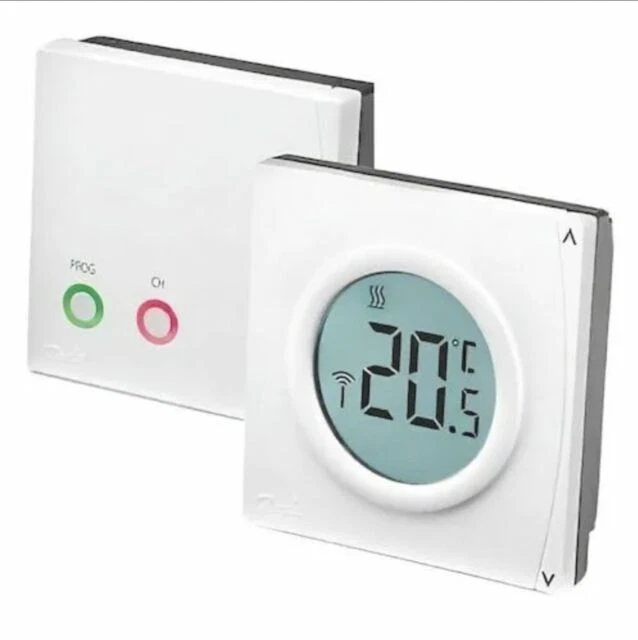 Danfoss RET2001RF+RX1-S Wireless Electronic Digital Room Thermostat - 087N6474 - Image 1 of 1