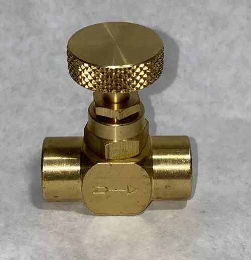 Weksler BBV4 Valve Needle 1/4 in Brass 600 PSI