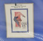 Olympic Gymnast Cross Stitch Kit Kappie Originals 1984 US Postal Olympic Stamp