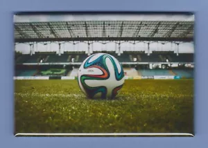 SOCCER *2X3 FRIDGE MAGNET* FOOTBALL BALL FIELD GOAL SPORT TEAM POPULAR WORLD CUP - Picture 1 of 2