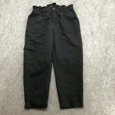 Брюки Pop Sugar женские размер M карго с манжетами черные сужающиеся комфортные эластичные на талии - Изображение 1 из 4