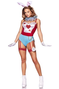 Leg Avenue Wonderland White Rabbit Costume Womens Medium - Picture 1 of 3