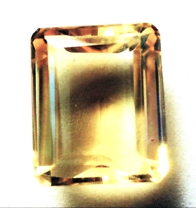 BONITO 12 x 10 X 6 mm CORTE ESMERALDA 6,27 cts AMARILLO DORADO CITRINO BRASIL VS GRADO - Imagen 1 de 2