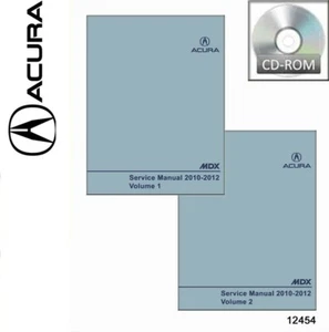 2010-2012 Acura MDX Factory Service Repair Workshop Shop Manual on CD 12454 - Picture 1 of 1