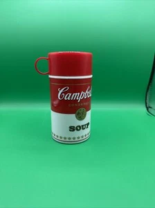 Campbells Soup 1998 Insulating Thermos,Lid,Cup 11.5oz Classic Vintage Complete - Picture 1 of 3