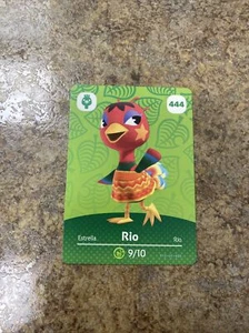 Rio Amiibo Card 444 Series 5 Animal Crossing Amiibo Card UNSCANNED NEW VILLAGER! - Picture 1 of 2