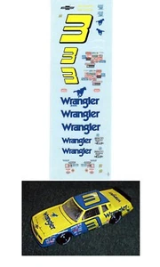 #3 WRANGLER 1984 1/64 scale decal Afx Tyco Lifelike Autoworld - Picture 1 of 1