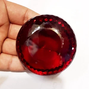 750 bis 760 Kt Rottopas Runde Form Rote Farbe Topas Geschenk Lose Edelstein - Bild 1 von 6