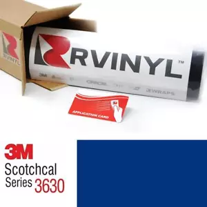 3M 3630 Scotchcal Sultan Blue 157 Translucent Vinyl Film Craft Sign Sheet Roll - Bild 1 von 10