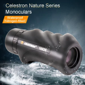 Celestron Nature 10X25mm Compact Light Weight Monocular Nitrogen Filled FMC Lens - Picture 1 of 6