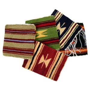 Peruvian Coasters - 100% Wool Hand Woven 5" x 5" Assorted Colors - Picture 1 of 2