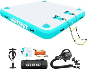 Piattaforma Galleggiante Dock con Pompa Elettrica, Spessore 6 Pollici/8 Pollici Mul... - Foto 1 di 10