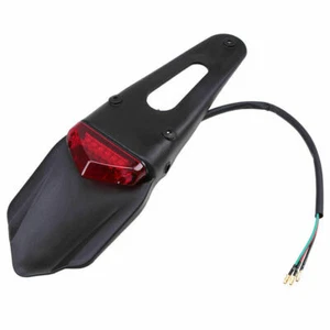 12V Red LED Fender Brake Tailight Indicators Universal For Motorcycle Off-Road - Picture 1 of 9
