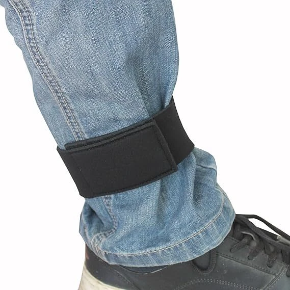 BRAND: YYST YYST 2 Pcs Neoprene Ankle Pant Garters for Waders Fly Fishing Riding Black