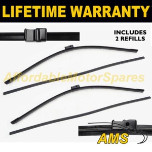 FRONT AERO WIPER BLADES PAIR 24" + 24" FOR VOLKSWAGEN MULTIVAN T5 2003-2009 - Picture 1 of 1