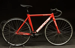 Bianchi Super Pista 51cm Track Bike Fixed Gear Red/White Light Use - Picture 1 of 11