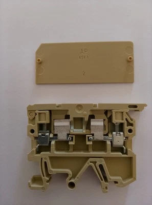 weidmuller ASK1 fuse holder terminal + AP end plate - Image 1 of 4
