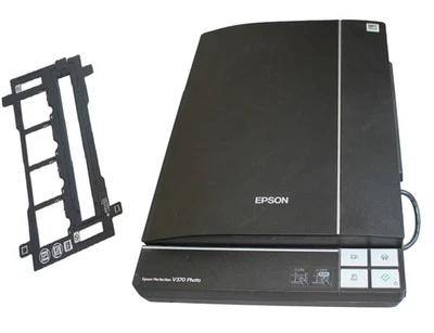 Epson Perfection V370 Scanner Foto Dia Negativ Halterung Win 10 11 A4 Film Buch - Bild 1 von 4