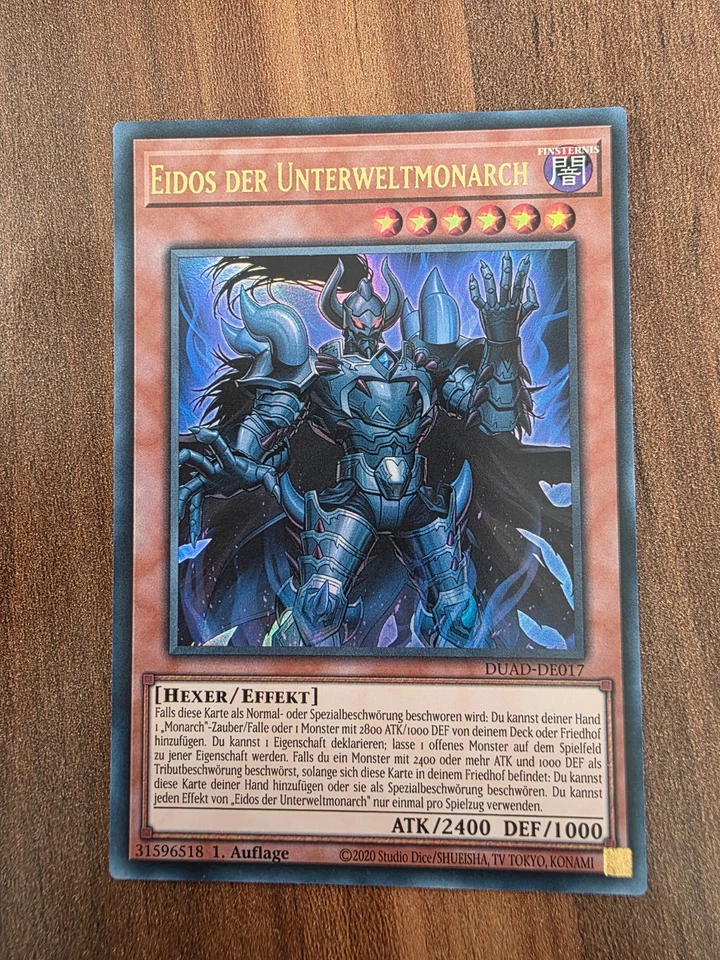 Yu-Gi-Oh! DUAD-DE017 Eidos der Unterweltmonarch Ultra Rare NM 1st - Bild 1 von 1