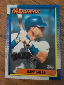 DAVE VALLE Seattle Mariners 1990 Topps Baseball Card #76 Mint - Picture 1 of 2