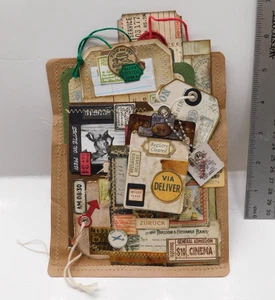 Junk Journal Add-Ons Handarbeit Etiketten Karte Umschlag Datei Klemmbrett Ephemera Set 4 - Bild 1 von 22