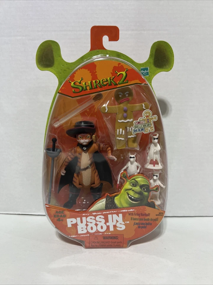 Shrek 2 Movie Puss In Boots Vtg 2004 NEW Hasbro DreamWorks - Image 1 of 4