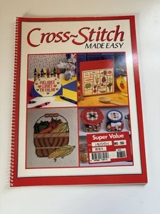 CROSS-STITCH MADE EASY Craft Book Coiled 64 page 1992 U.S.A. - Picture 1 of 6