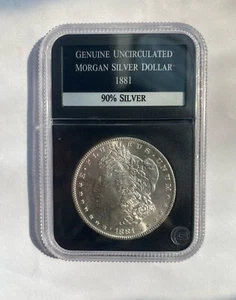 1881 $1 Morgan Silver Dollar - Picture 1 of 2