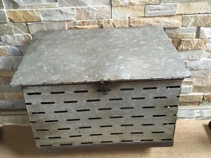 Gray METAL MAIL BOX for Magazines/Mail Large capacity indoor Decor wall mount - Picture 1 of 12