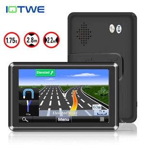 IOTWE Navigatore Satellitare Auto Camion 2023 5 Pollici GPS Navigatore per Aut