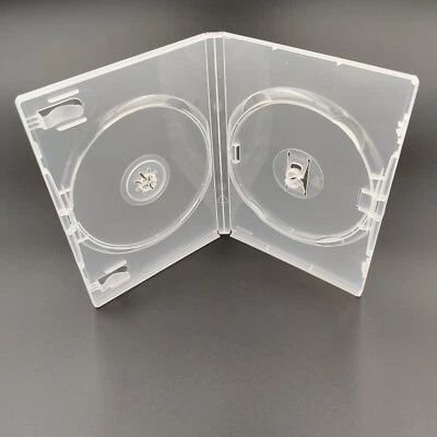 5 DVD Blu Ray CD Case Amaray Clear Side by Side Double With Outer Sleeve - Image 1 of 4