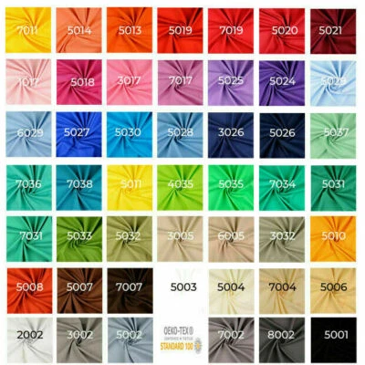 STOFFTREFF SANTI Baumwolle Petra-uni/einfarbig-Öko-Tex Standard 100-a 50 cm-Fahnentuch Stoffe