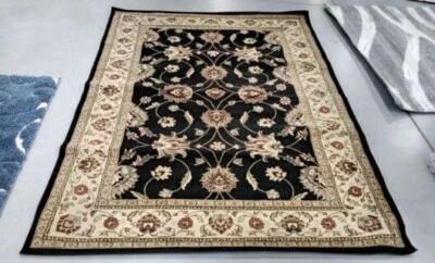 IVORY 5'-3" X 7'-6" Pulled Threads Rug, Reduced Price 1172713861 LNH553-9012-5 - Image 1 of 4