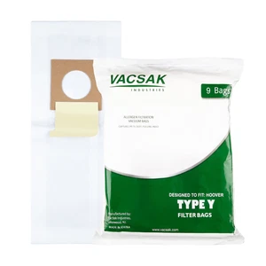 Hoover WindTunnel Upright Type Y Vacuum Bags Microfiltration with Closure - 9 - Picture 1 of 1