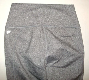 New Fabletics Womens Leggings Black White Stripe S High Waist PowerHold Yoga Run - Picture 1 of 4