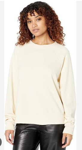 OFF WHITE Felpa Monrow Reverse Cream Mix Teddy Flees taglia S~ elegante