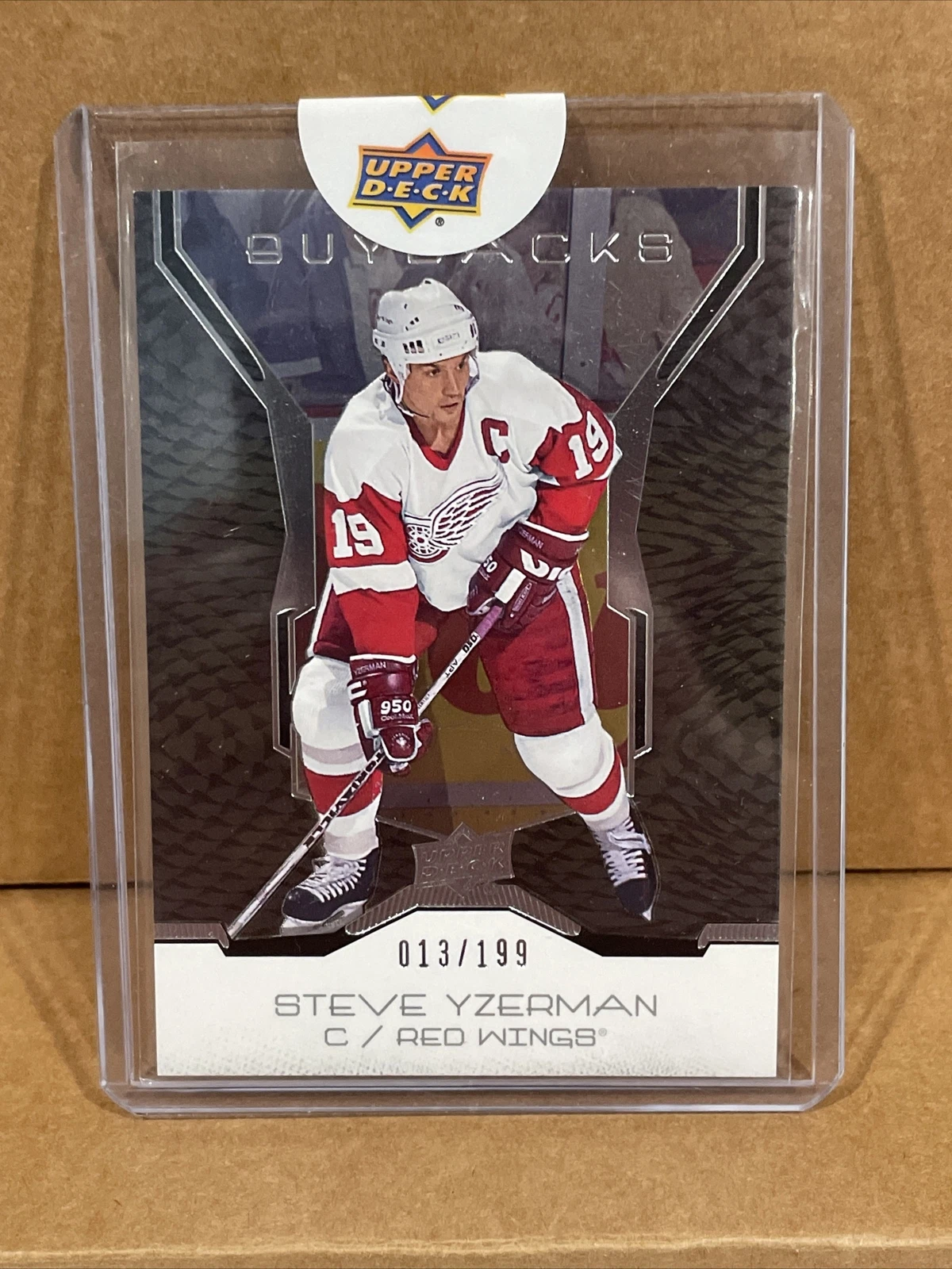 Steve Yzerman 013/199 Detroit Red Wings 2019-20 Upper Deck Buybacks (JC5)