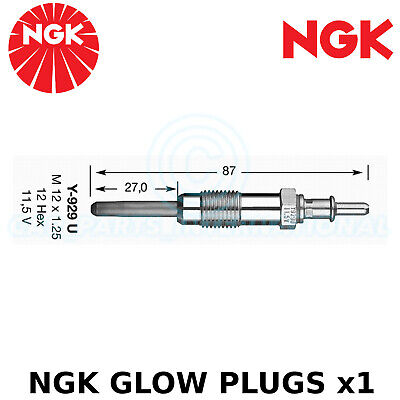 NGK Glow Plug -For Mercedes-Benz Sprinter 901, 902 Platform/Chassis 212 D(95-00) • 14.21€