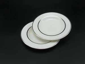 Castleton China St. Regis BREAD PLATE Set of 2 White Vintage USA - Picture 1 of 7