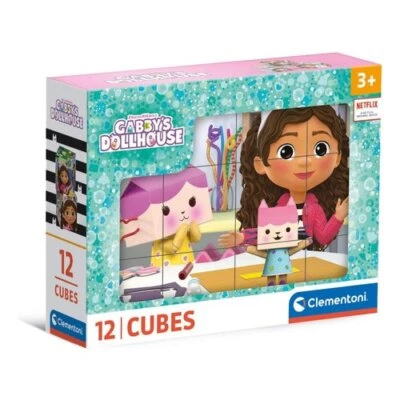 Clementoni Puzzle 12 pz Cubi 36m+ (16x12x4cm) GABBY'S DOLLHOUSE 41193 - Immagine 1 di 3