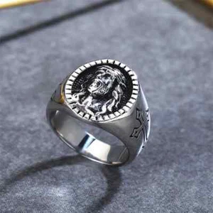 Edelstahl Jesus Ring - Größen 7, 8, 9, 10, 11, 12 - Bild 1 von 1