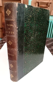 VOYAGES JOURNAL A TRAVERS LE MONDE ANNEES 1903/1904 RELIURE IN4 ILLUSTRE ASIE - Picture 1 of 6