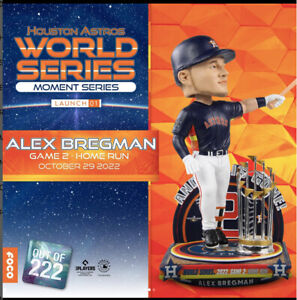 Alex Bregman Houston Astros 2022 World Series Champions Moment Bobblehead! NIB!