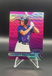 Upper Deck 2023 Goodwin Champions Jackson Holliday Rookie Pink Wave SP #P20 - Foto 1 di 2