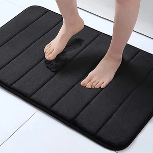 Memory Foam Bath Mat, 24" X 16", Ultra Soft and Non-Slip Bathroom Rugs, Water Ab - Picture 1 of 8