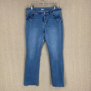 Pantalones de mezclilla para mujer Old Navy 10 (33x31) azul corte bota elásticos de altura media - Imagen 1 de 21