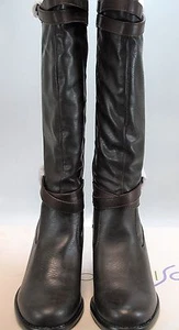 NATURAL SOUL Women's SACRED Brown Leather Tall Boots US 7 M, UK 5 NEW IN BOX - Picture 1 of 2