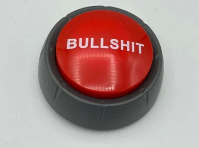 MARKENLOS Bullshit Button - oggetto scherzoso - con effetti sonori - pulsante gioco - NUOVO & IMBALLO ORIGINALE
