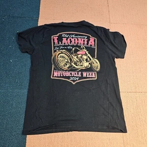 Laconia 101st Anniversary Motorcycle Week Adult Graphic T-Shirt 2024 Large W6a - Picture 1 of 8